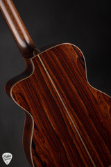 Bourgeois OMC Acoustic Guitar with Bearclaw Italian Spruce and Cocobolo