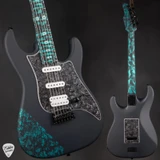 James Tyler Studio Elite Satin Black with Black Shmear with Turquoise Tint Electric Guitar