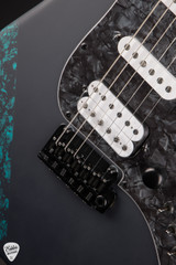 James Tyler Studio Elite Satin Black with Black Shmear with Turquoise Tint Electric Guitar