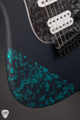 James Tyler Studio Elite Satin Black with Black Shmear with Turquoise Tint Electric Guitar