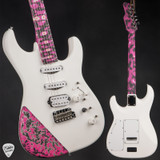 James Tyler Studio Elite Satin White with Neon Pink Shmear Electric Guitar