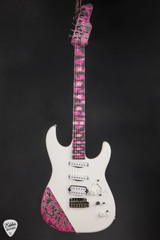 James Tyler Studio Elite Satin White with Neon Pink Shmear Electric Guitar