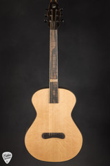 SkyTop Modified Parlor Acoustic Guitar with Bearclaw Sitka Spruce and Crelicam Ebony