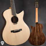 J Rieck OM Acoustic Guitar with Lutz Spruce and Claro Walnut