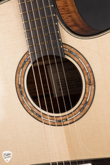 Michel Pellerin Small Jumbo CW Acoustic Guitar with Lutz Spruce and Flamed Sapele