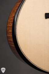 Michel Pellerin Small Jumbo CW Acoustic Guitar with Lutz Spruce and Flamed Sapele