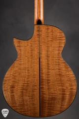 Michel Pellerin Small Jumbo CW Acoustic Guitar with Lutz Spruce and Flamed Sapele