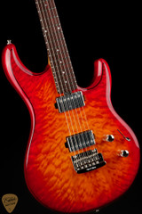 2023 - Ernie Ball Music Man Luke 3 HH Maple Top - Cherry Burst Quilt