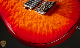 2023 - Ernie Ball Music Man Luke 3 HH Maple Top - Cherry Burst Quilt