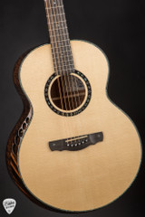 Kevin Ryan Nightingale Grand Soloist Acoustic Guitar with Engelmann Spruce and Quilted Mahogany