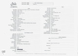 Spec Sheet for Suhr James Norbert Ivanyi Signature Modern Russet Brown Electric Guitar