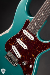 Tom Anderson The Classic Sherwood Green over Shell Pink Electric Guitar