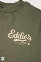 Front Tee-Shirt Military Green with Pocket Logo