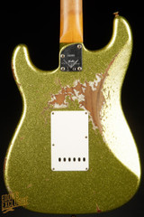 2023 - Fender Custom Shop Eddie's Guitars Exclusive Dealer Select Roasted 1963 Stratocaster Heavy Relic - Chartreuse Sparkle
