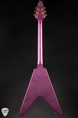 2025 Gibson Custom Shop Made 2 Measure Flying V Custom Gloss Pink Sparkle Electric Guitar