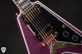 2025 Gibson Custom Shop Made 2 Measure Flying V Custom Gloss Pink Sparkle Electric Guitar