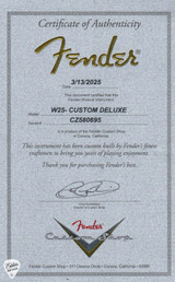 Fender Custom Shop Custom Deluxe Stratocaster NOS Sherwood Green Metallic Certificate