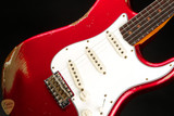 Fender Custom Shop Eddie's Guitars Exclusive Dealer Select Roasted 1963 Stratocaster Heavy Relic - Candy Apple Red