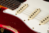 Fender Custom Shop Eddie's Guitars Exclusive Dealer Select Roasted 1963 Stratocaster Heavy Relic - Candy Apple Red