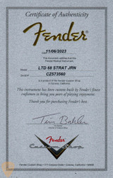 2023 - Fender Custom Shop Limited Edition 1968 Stratocaster Journeyman - Aged Ice Blue Metallic