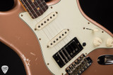 Fender Custom Shop 1959 Stratocaster HSS relic electric guitar in shell pink metallic