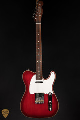 Fender Custom Shop postmodern telecaster dlx electric guitar in aged crimson burst