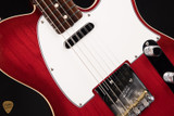 Fender Custom Shop postmodern telecaster dlx electric guitar in aged crimson burst