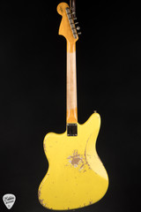 Fender Custom Shop 1965 Jaguar Heavy Relic electric guitar in faded graffiti yellow