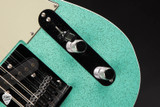 Fender Custom Shop Dual Stack HS Telecaster Deluxe electric guitar in sea foam sparkle