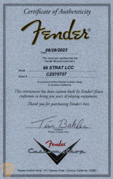 2023 - Fender Custom Shop 1966 Stratocaster Deluxe Closet Classic  - Faded Aged Candy Apple Red