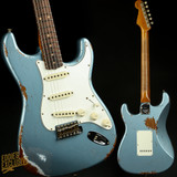 2023 - Fender Custom Shop Eddie's Guitars Exclusive Dealer Select Roasted 1963 Stratocaster Heavy Relic - Ice Blue Metallic