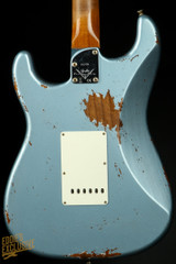 2023 - Fender Custom Shop Eddie's Guitars Exclusive Dealer Select Roasted 1963 Stratocaster Heavy Relic - Ice Blue Metallic
