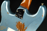 2023 - Fender Custom Shop Eddie's Guitars Exclusive Dealer Select Roasted 1963 Stratocaster Heavy Relic - Ice Blue Metallic