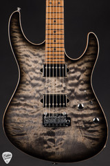 Suhr Modern Electric Guitar in Faded trans charcoal bust