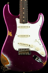 2023 - Fender Custom Shop Eddie's Guitars Exclusive Dealer Select Roasted 1963 Stratocaster Heavy Relic - Purple Metallic