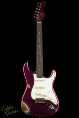 2023 - Fender Custom Shop Eddie's Guitars Exclusive Dealer Select Roasted 1963 Stratocaster Heavy Relic - Purple Metallic