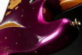 2023 - Fender Custom Shop Eddie's Guitars Exclusive Dealer Select Roasted 1963 Stratocaster Heavy Relic - Purple Metallic