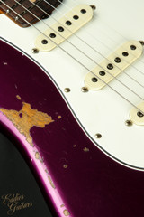 2023 - Fender Custom Shop Eddie's Guitars Exclusive Dealer Select Roasted 1963 Stratocaster Heavy Relic - Purple Metallic