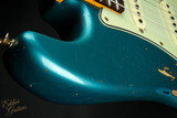 2023 - Fender Custom Shop 1961 Stratocaster Heavy Relic - Aged Ocean Turquoise Over 3-Color Sunburst
