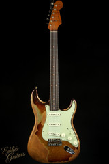 Fender Custom Shop Limited Edition '60/'63 Stratocaster Super Heavy Relic - Super Faded Aged 3-Color Sunburst Sparkle