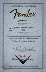 2023 - Fender Custom Shop Eddie's Guitars Exclusive Dealer Select Roasted 1963 Stratocaster Heavy Relic - Burgundy Mist