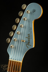 2023 - Fender Custom Shop Eddie's Guitars Exclusive Dealer Select Roasted 1963 Stratocaster Journeyman - Ice Blue Metallic