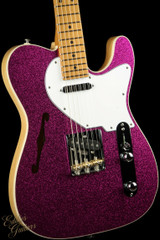 2023 - Suhr Eddie's Guitars Exclusive Custom Classic T Roasted - Fuschia Sparkle