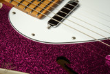 2023 - Suhr Eddie's Guitars Exclusive Custom Classic T Roasted - Fuschia Sparkle