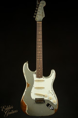 2023 - Fender Custom Shop Eddie's Guitars Exclusive Dealer Select Roasted 1963 Stratocaster Heavy Relic - Inca Silver
