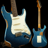 Fender Custom Shop Eddie's Guitars Exclusive Dealer Select Roasted 1963 Stratocaster Heavy Relic - Lemans Blue