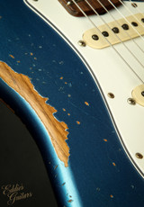 Fender Custom Shop Eddie's Guitars Exclusive Dealer Select Roasted 1963 Stratocaster Heavy Relic - Lemans Blue
