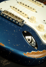 Fender Custom Shop Eddie's Guitars Exclusive Dealer Select Roasted 1963 Stratocaster Heavy Relic - Lemans Blue