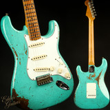 2023 - Fender Custom Shop Eddie's Guitars Exclusive Dealer Select Roasted 1963 Stratocaster Heavy Relic - Seafoam Green Sparkle