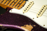 Fender Custom Shop Eddie's Guitars Exclusive Dealer Select Roasted 1963 Stratocaster Heavy Relic - Magenta Sparkle